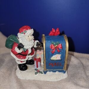 Vintage Midwest Importers Santa Claus With Hinged Mailbox
